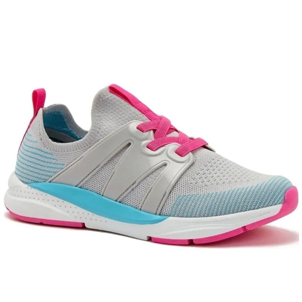 Athletic Works Girls 6 Knit Cage Athletic Sneaker - New